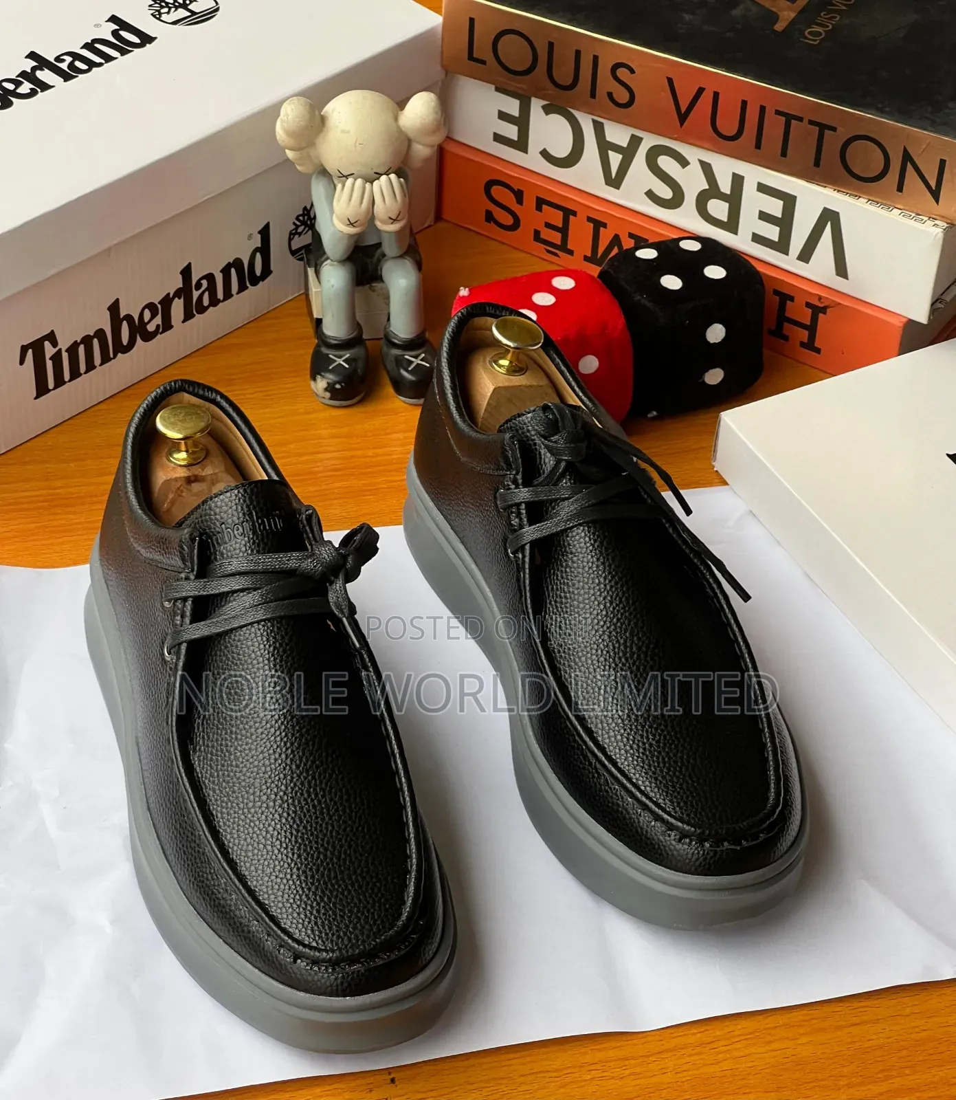 Timberland Black/Brown Men's Leather Shoes Oso 8s