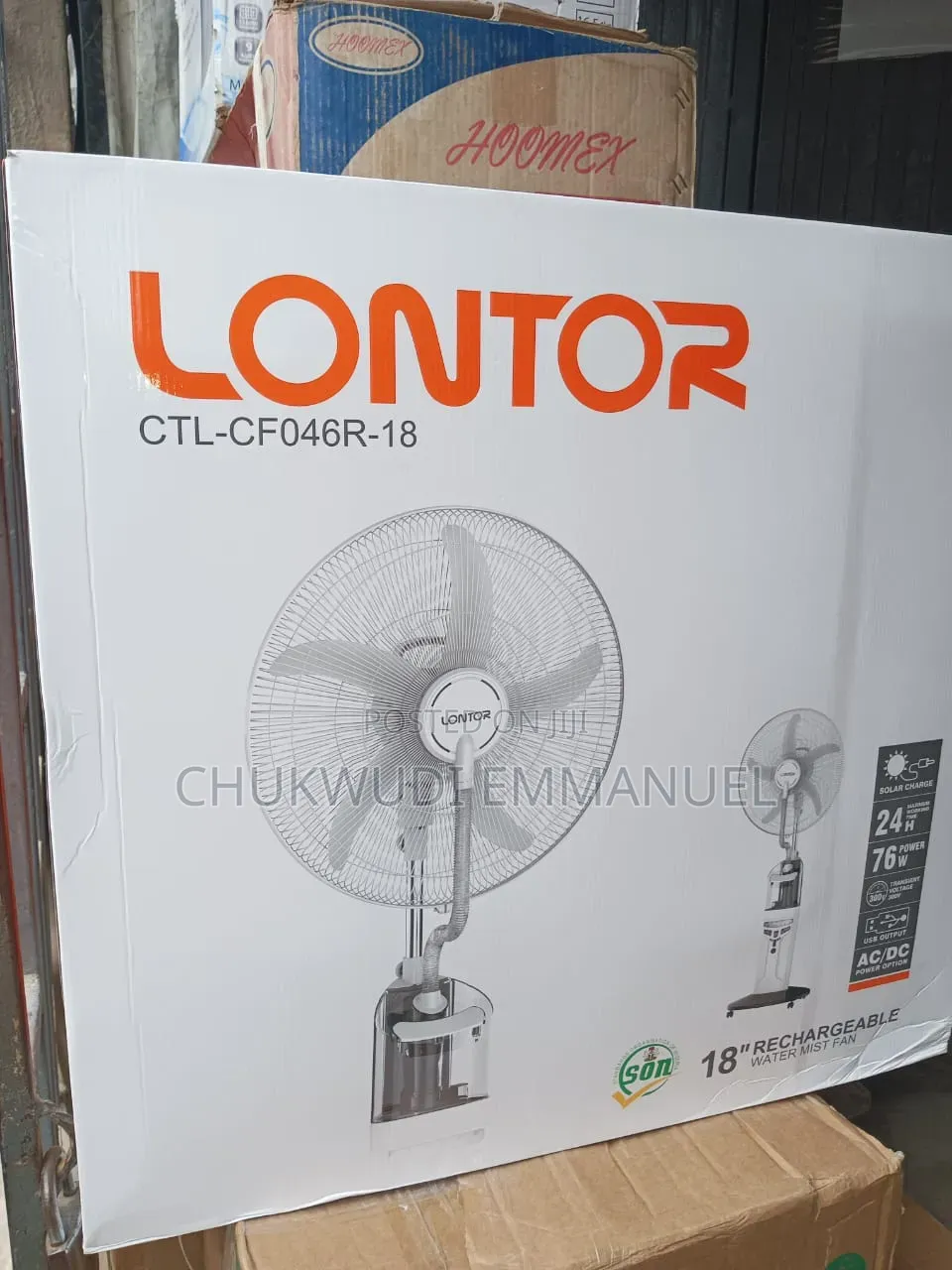 Original Mist Fan Lontor 18 Inches
