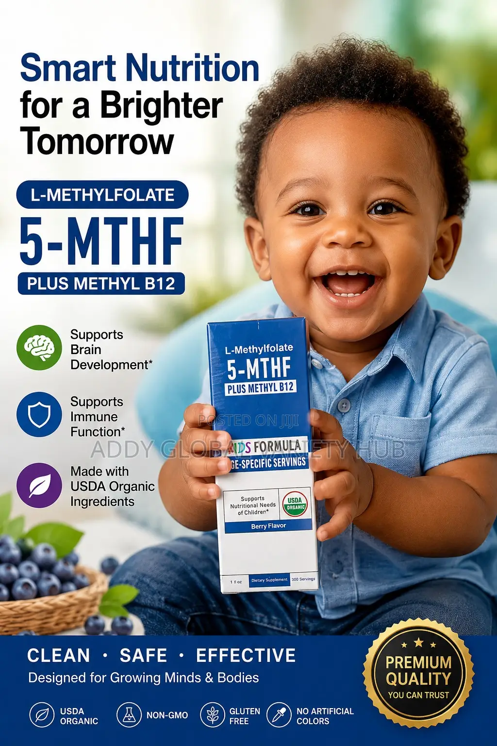 Kids Multivitamin - Methyfolate,Methyl B12-Drops
