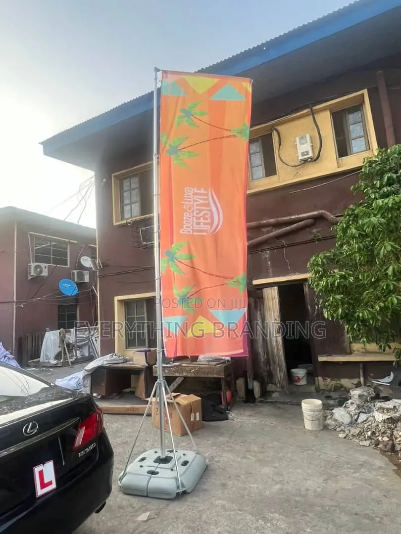 Event Block Flag Banner Stand Printing Branding Lagos Outdoor Ads