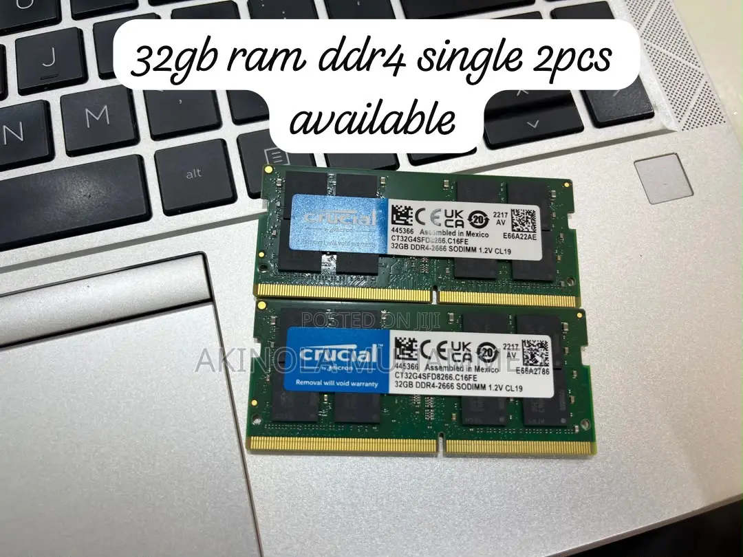 32gb Single Stick Ddr4 Ram (Laptop ) 1pcs Available