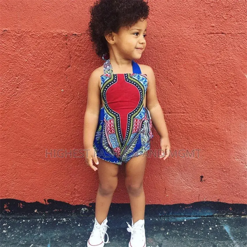 Printed Headband Dashiki + Backless Jumpsuit