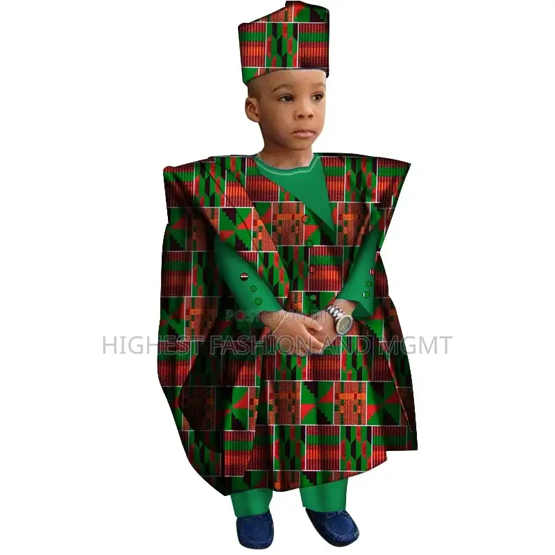 3 Pieces Set Ankara Agbada Cloth