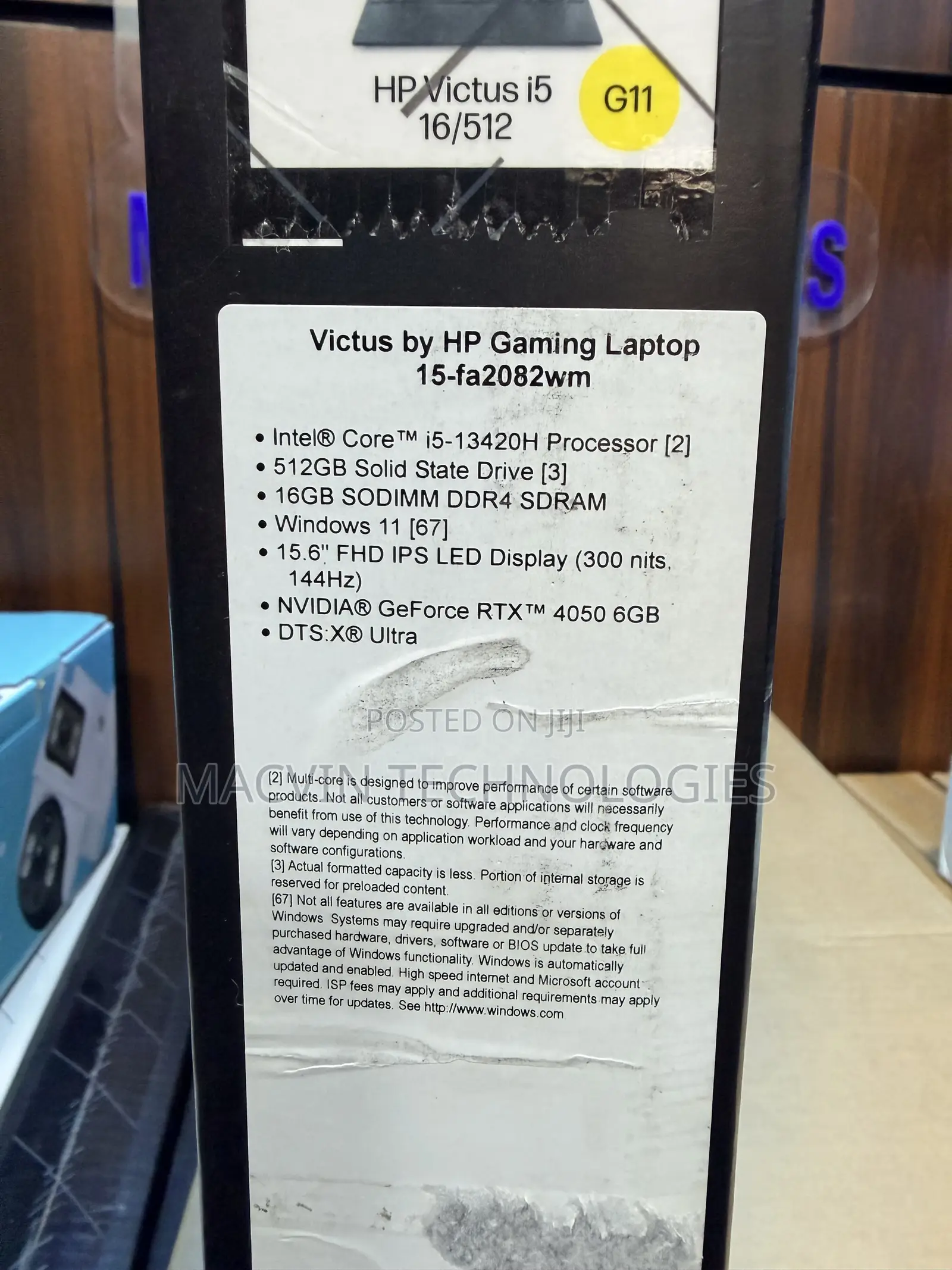 New Laptop HP Victus 15 16GB Intel Core i5 SSD 512GB