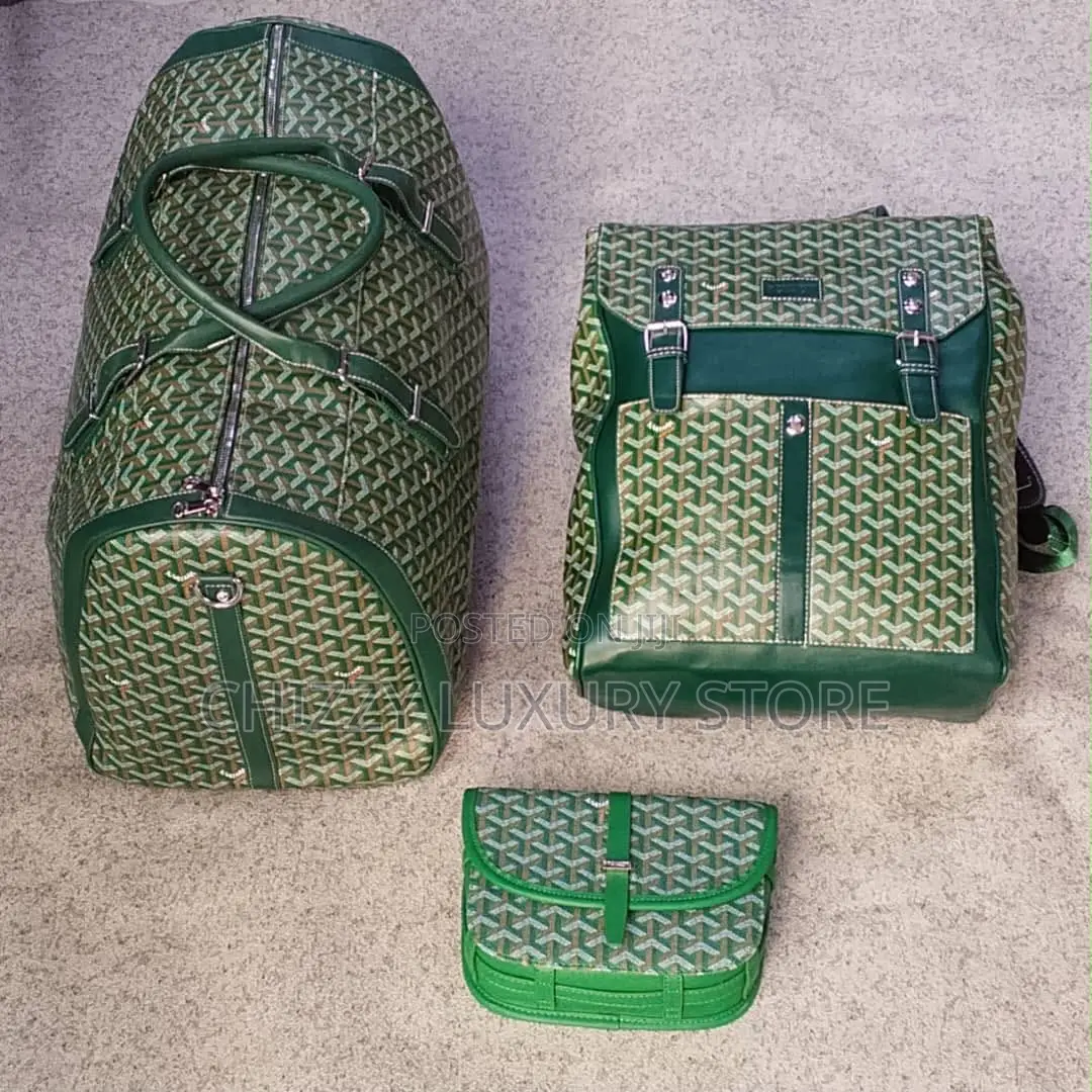 Goyard Quality Luxury Men Genuine Leather Backpack/Duffle Bag