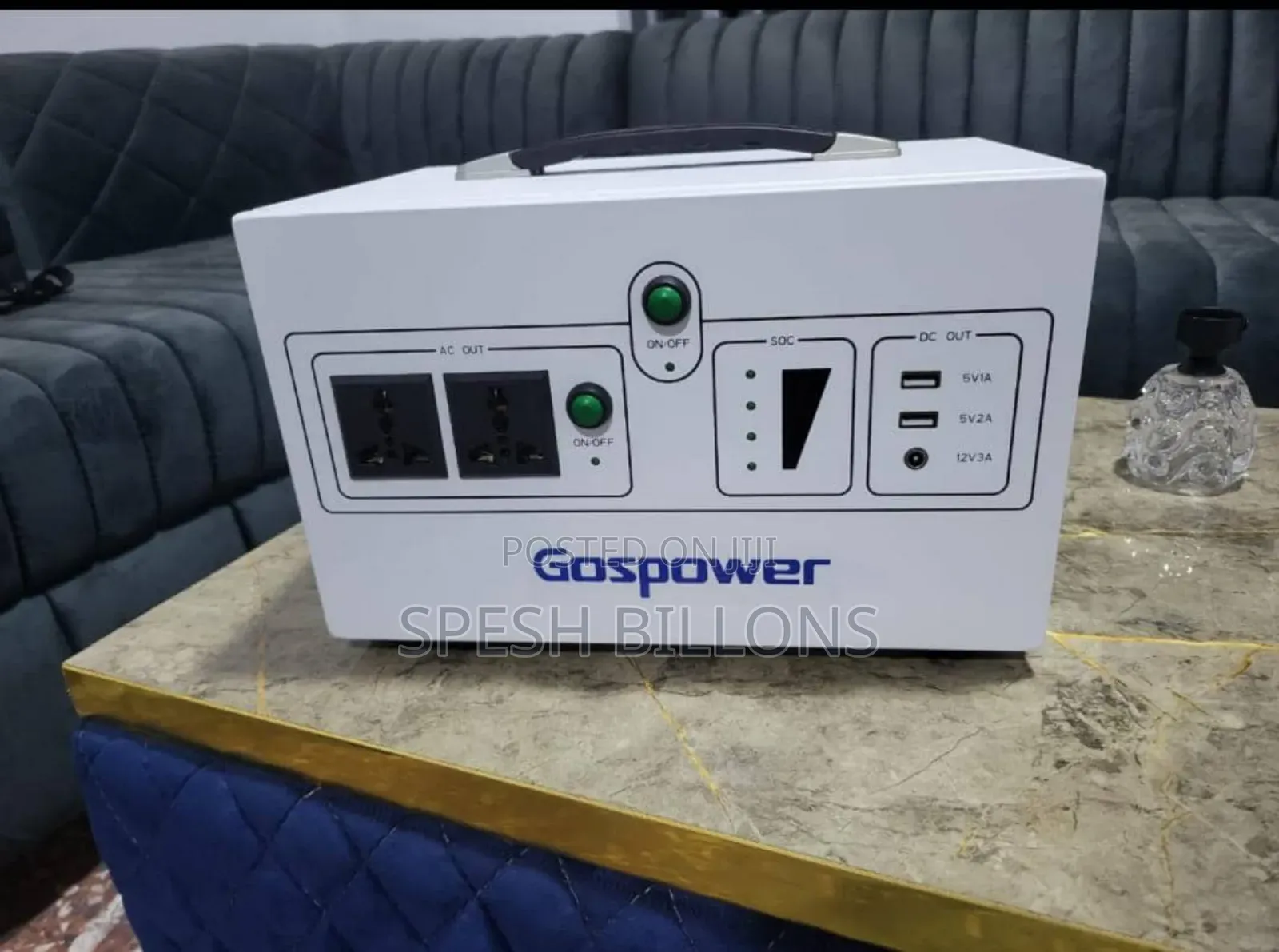 Gospower 1000w/1kwh All-in-One Solar Generator, 1200w Load Capacity