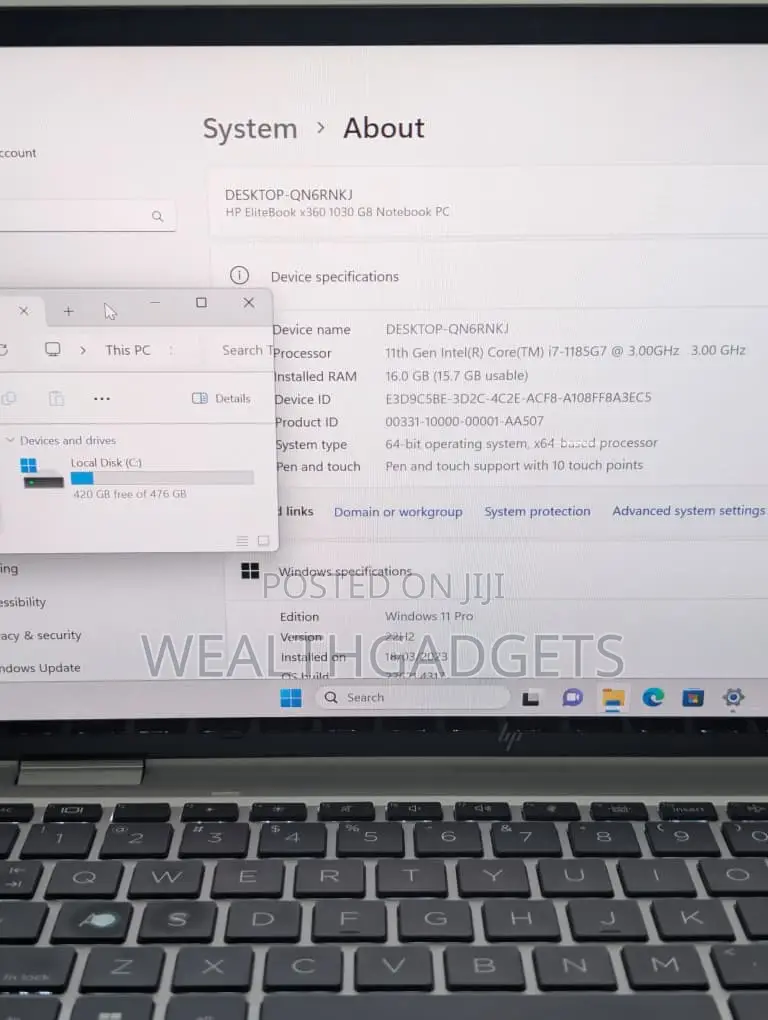 Laptop HP EliteBook x360 1030 G8 16GB Intel Core i7 SSD 512GB