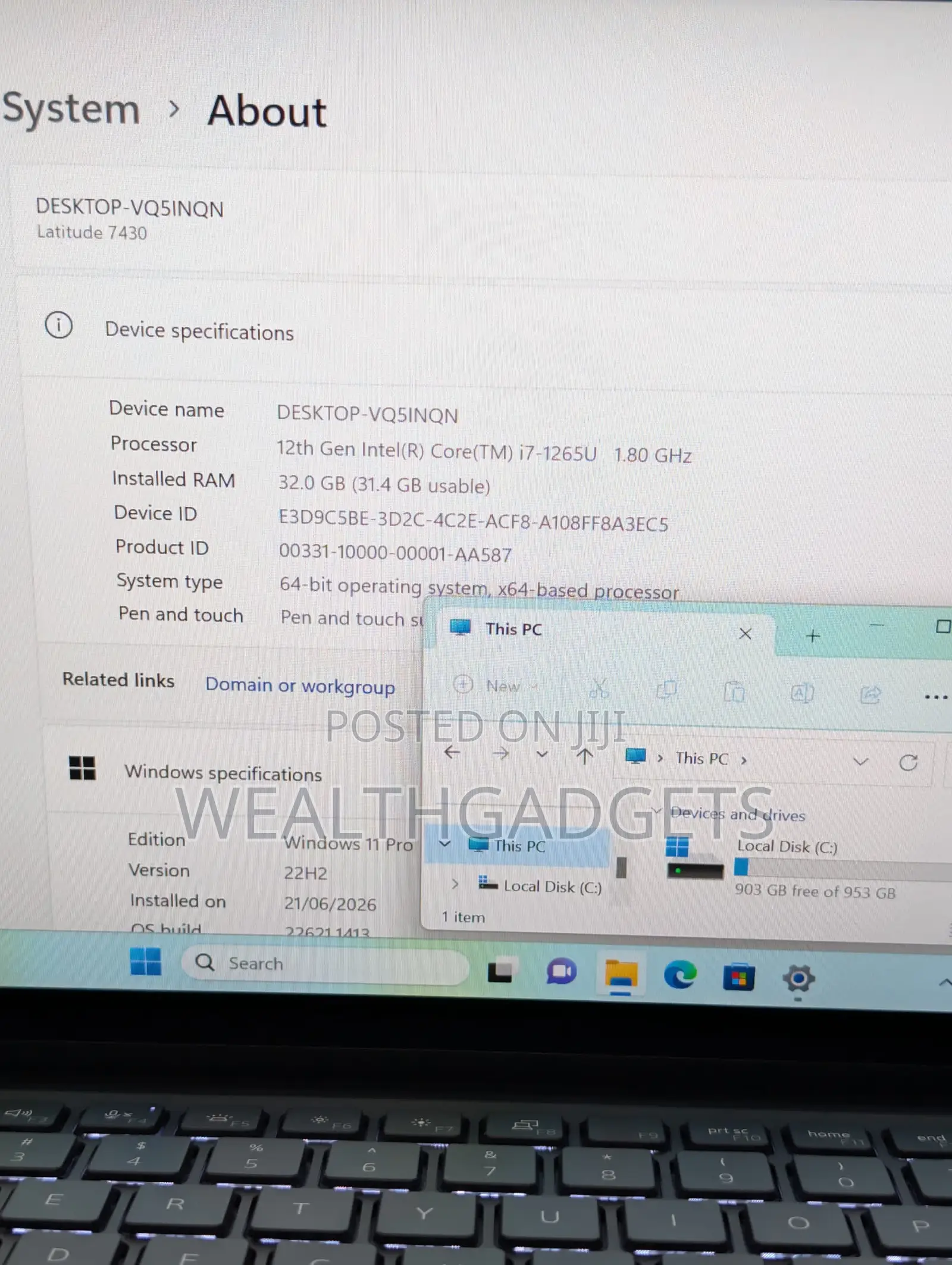 Laptop Dell Latitude 7430 32GB Intel Core i7 SSD 1T