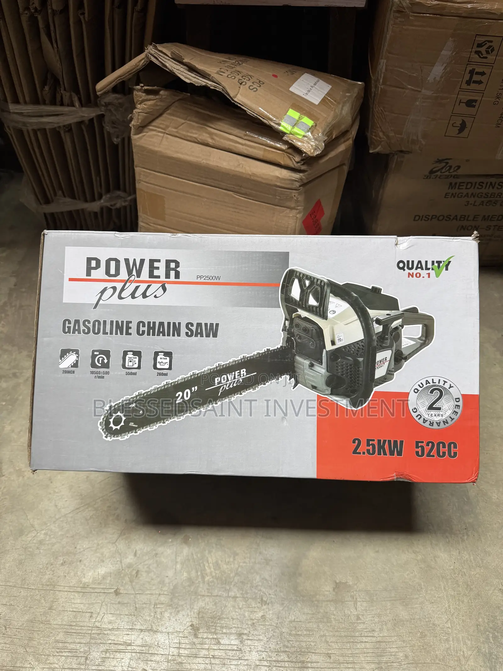 Powerplus Chainsaws 20inches 2.5kw 52cc