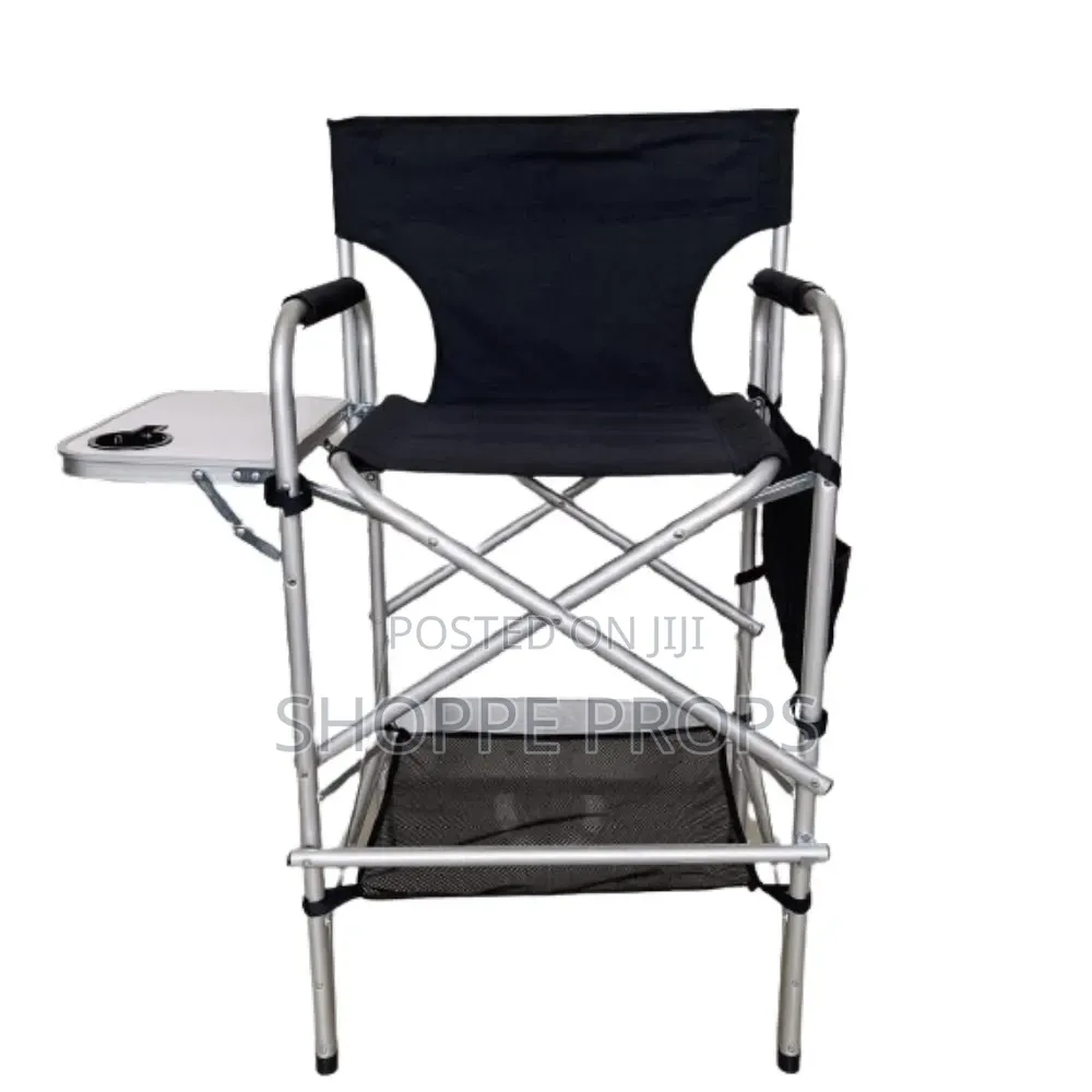 Telescopic Foldable Makeup Chair - Single Tray
