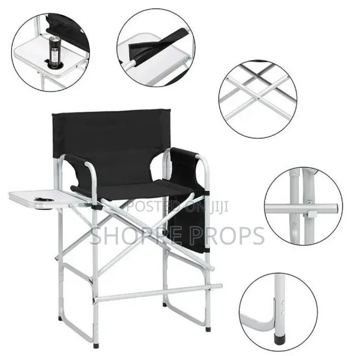 Telescopic Foldable Makeup Chair - Single Tray