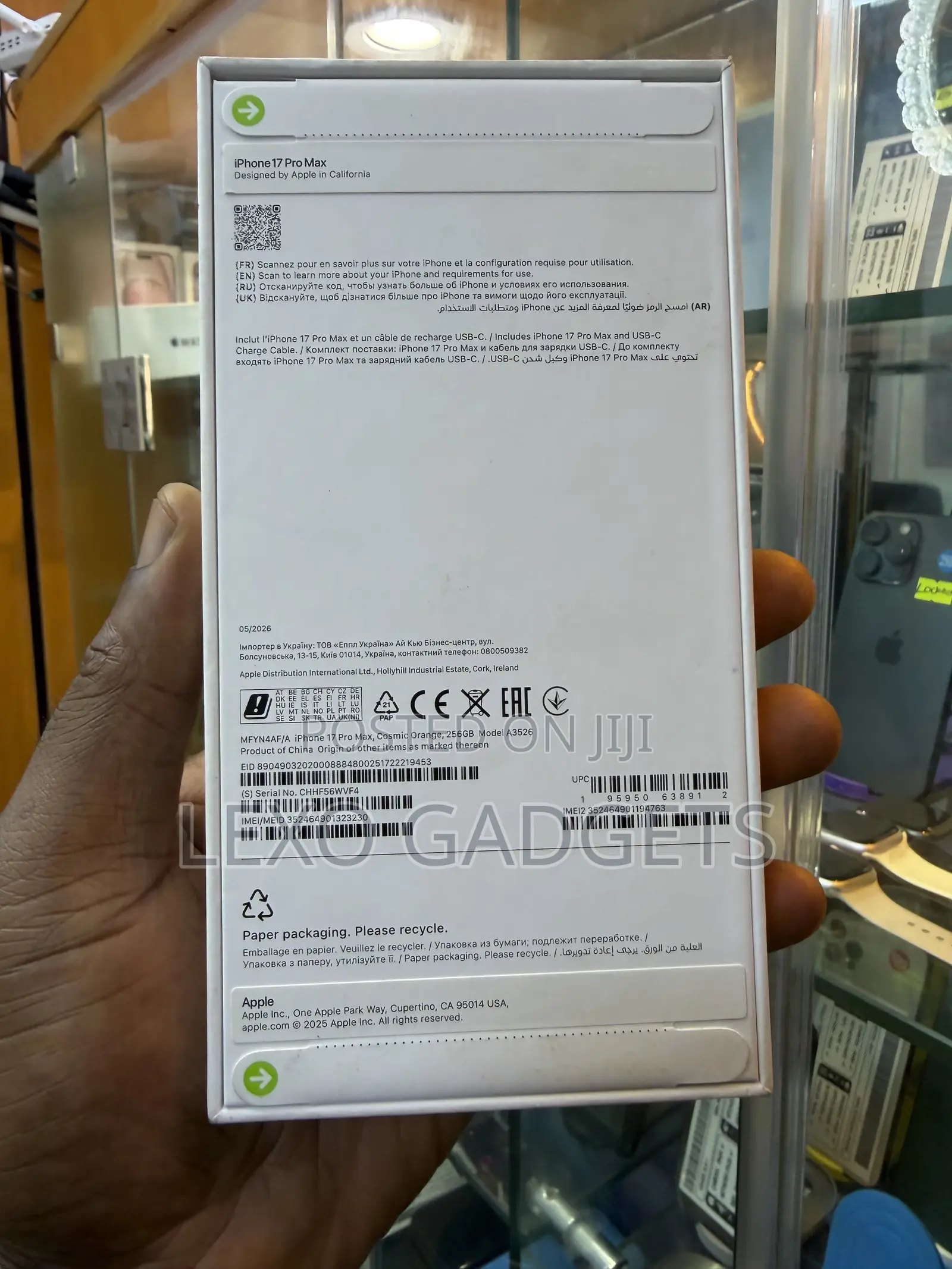 New Apple iPhone 17 Pro Max 256 GB Orange