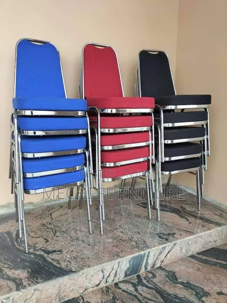 Red and Blue Church Chair
