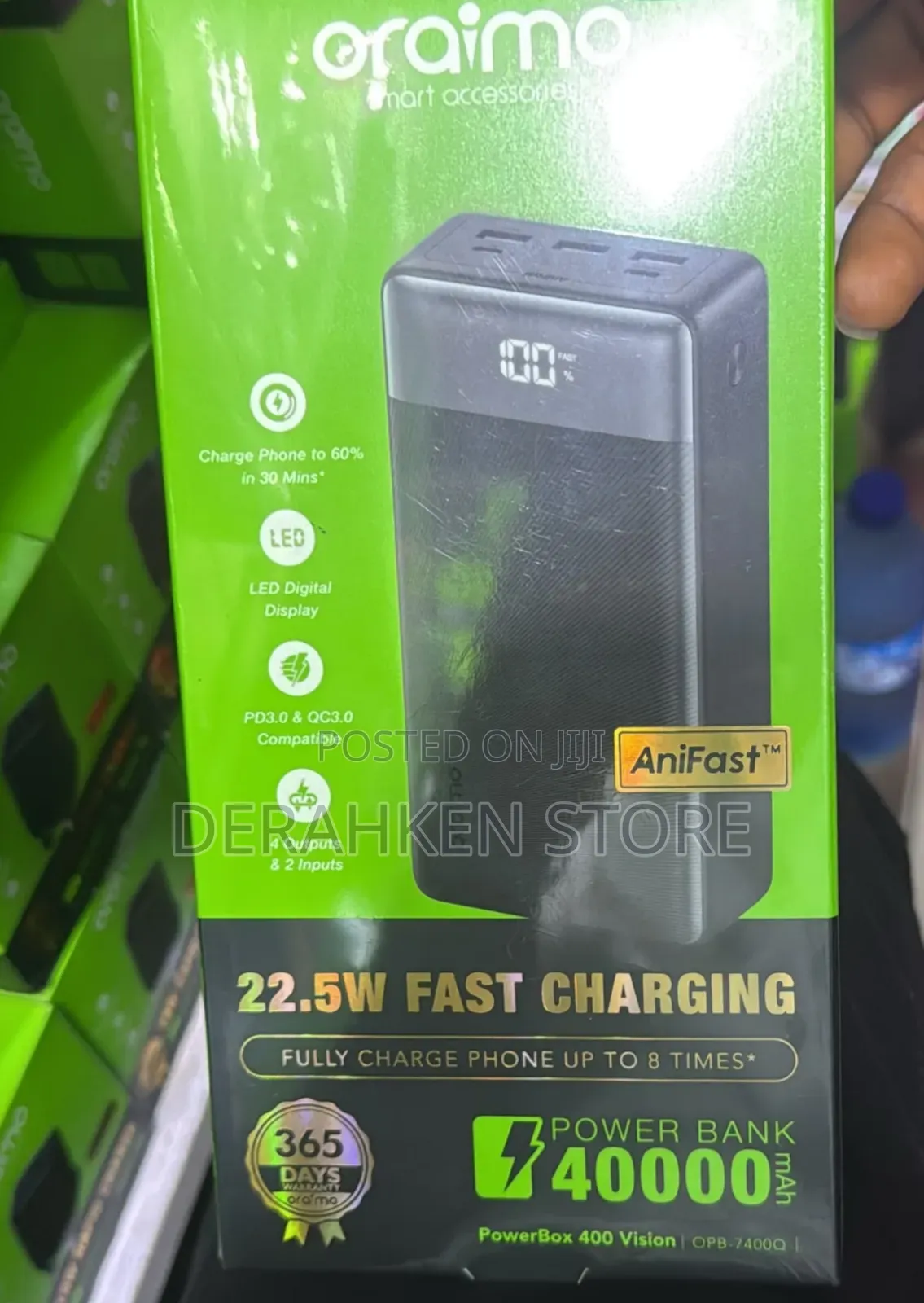Oraimo Powerbox 400 Vision 40000mah 22.5w Power Bank