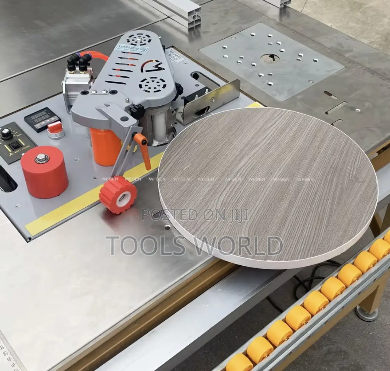 Portable Edge Bander for Straight and Curved Wood Panels