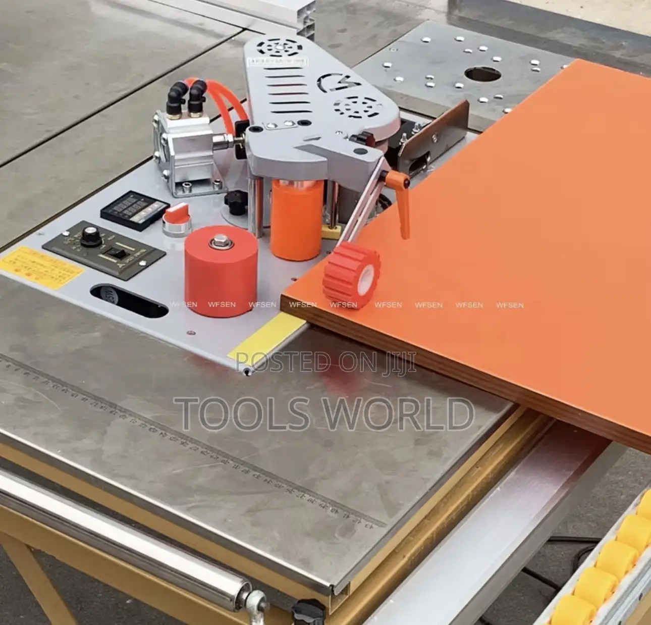 Portable Edge Bander for Straight and Curved Wood Panels