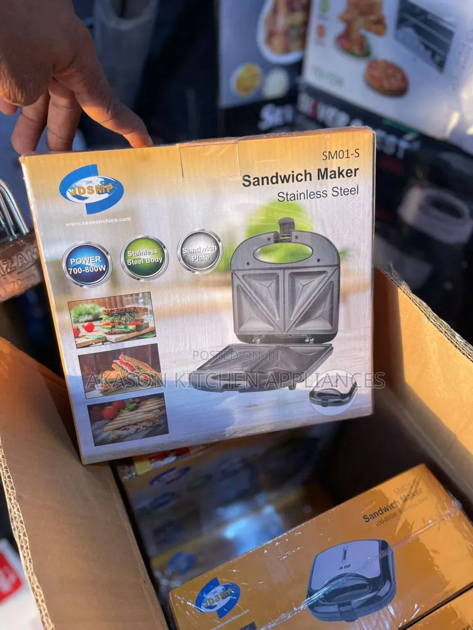 SMP Sandwich Maker/Toaster (Sm01-S)