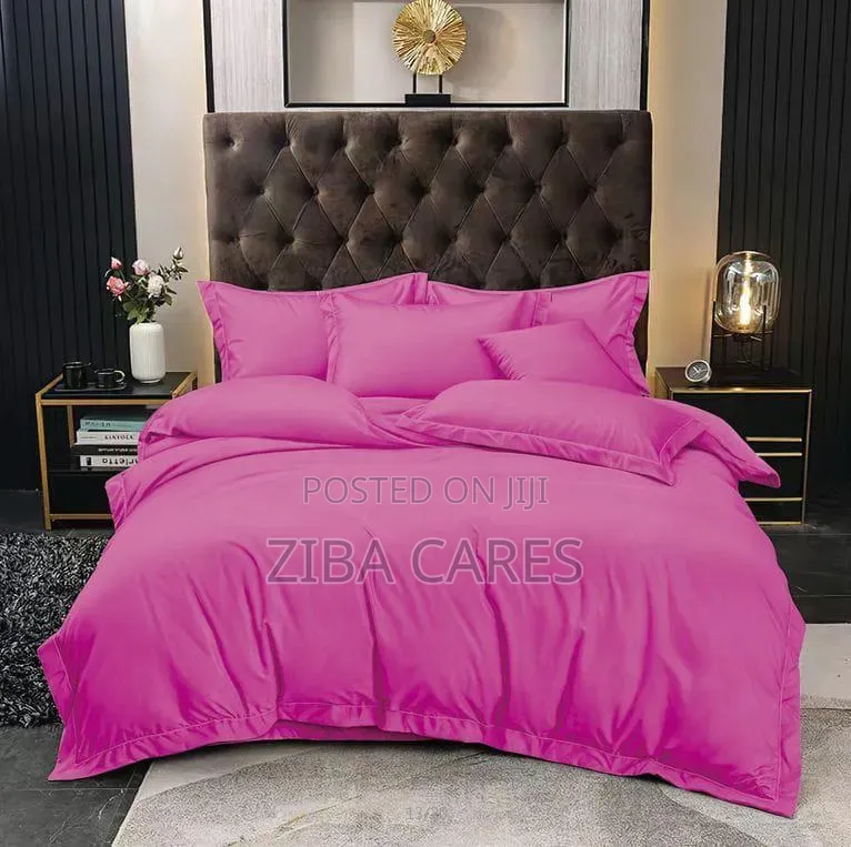 Cotton Bedsheet and Pillow Case With Duvet Set 6x6