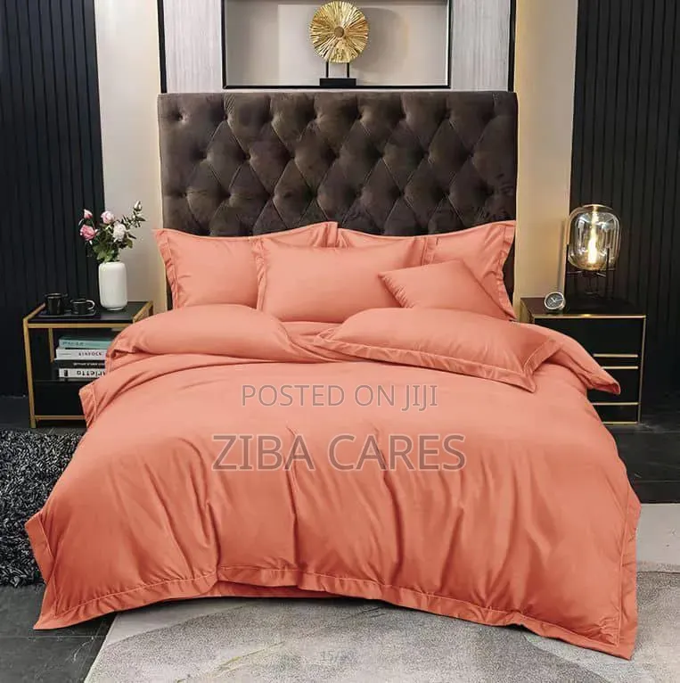 Cotton Bedsheet and Pillow Case With Duvet Set 6x6