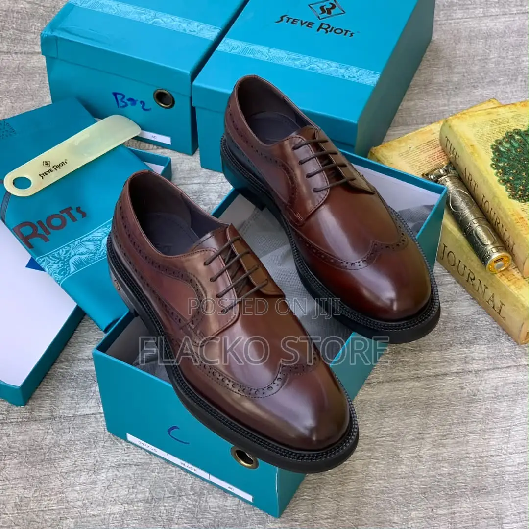 Original Steve Riots Double Sole Leather Brogue Shoes