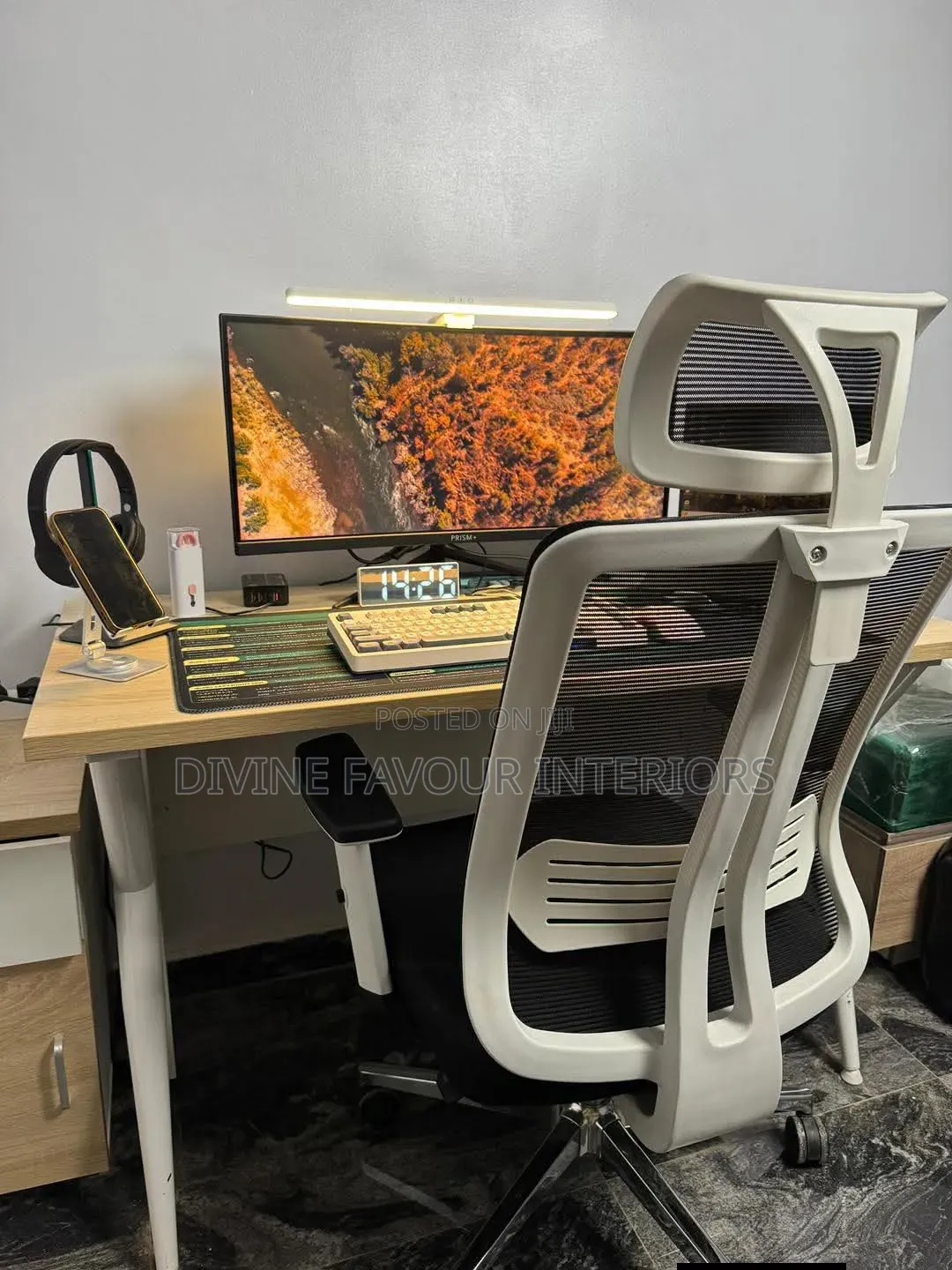 Premium Office Table Egornomic Chair