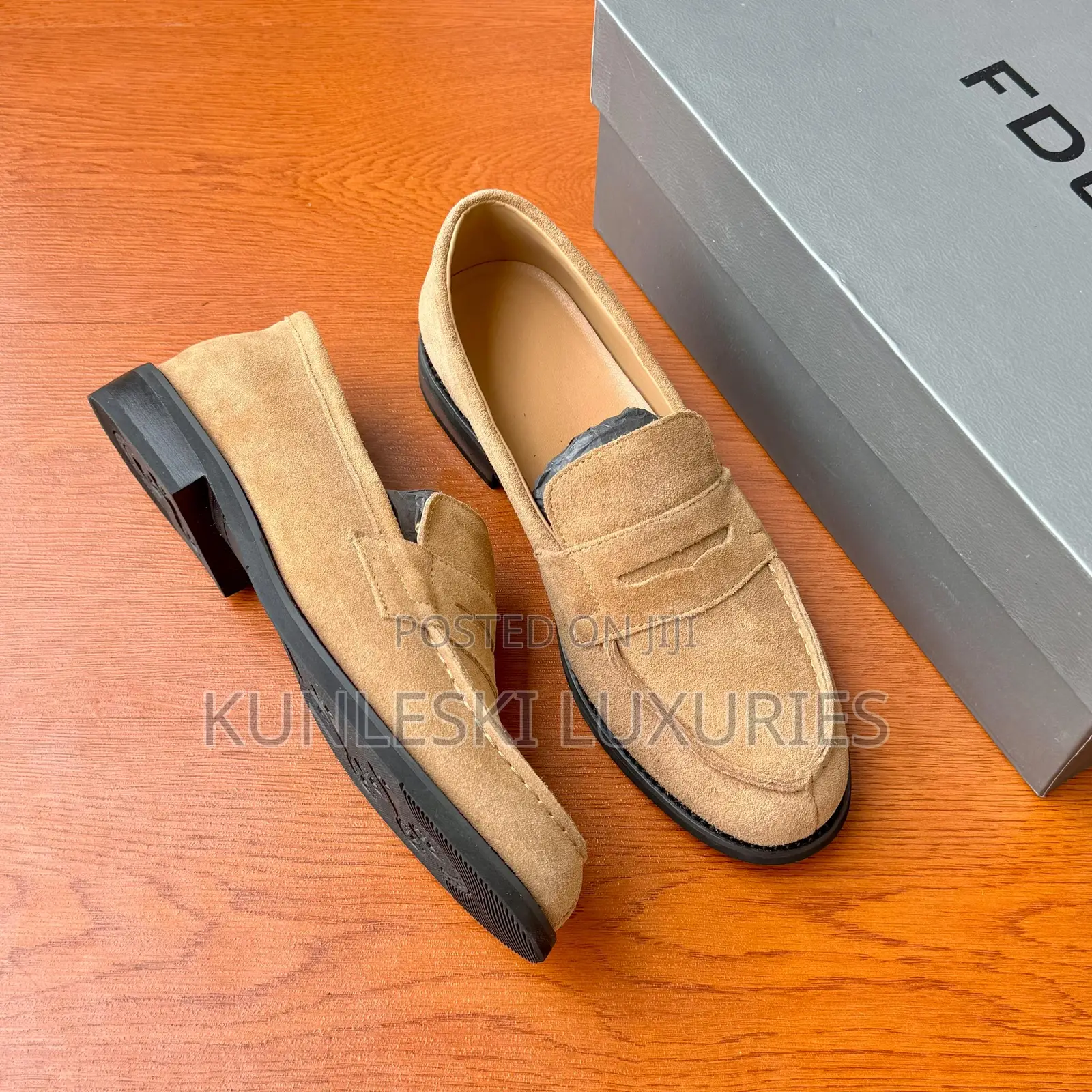 Original 180 Boxcalf Suede Penny Loafers Shoes