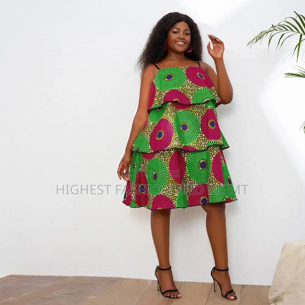 Sleeveless Ankara Dress