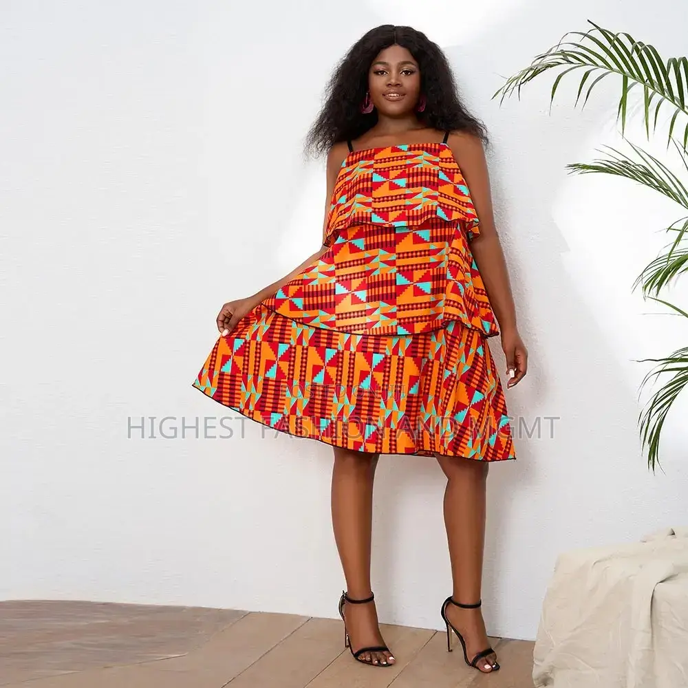 Sleeveless Ankara Dress