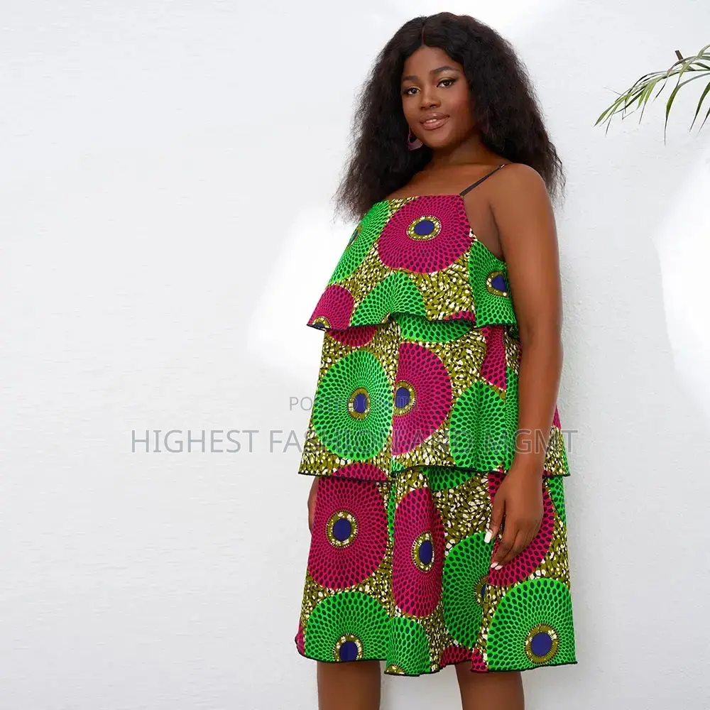 Sleeveless Ankara Dress