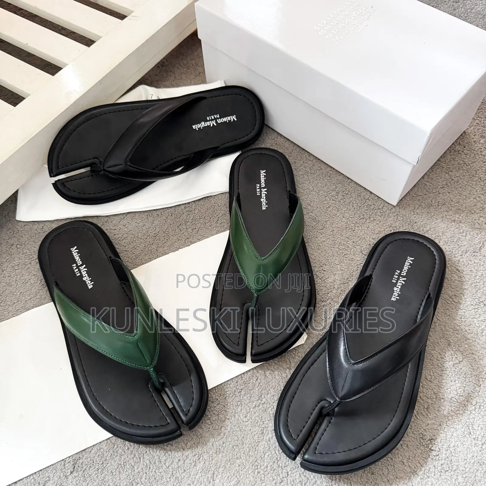 Original Maison Margiela Paris Flip Flop Slides