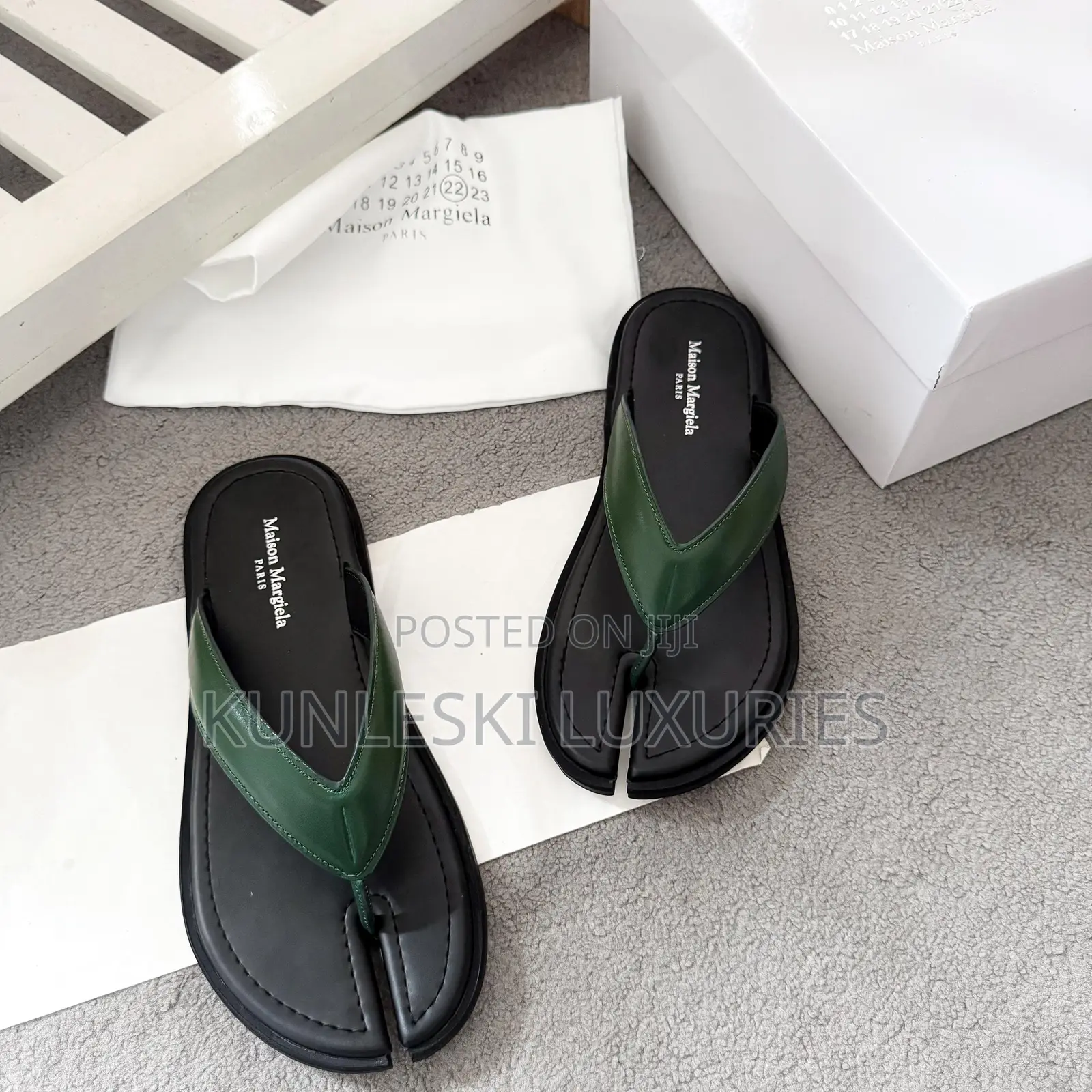 Original Maison Margiela Paris Flip Flop Slides