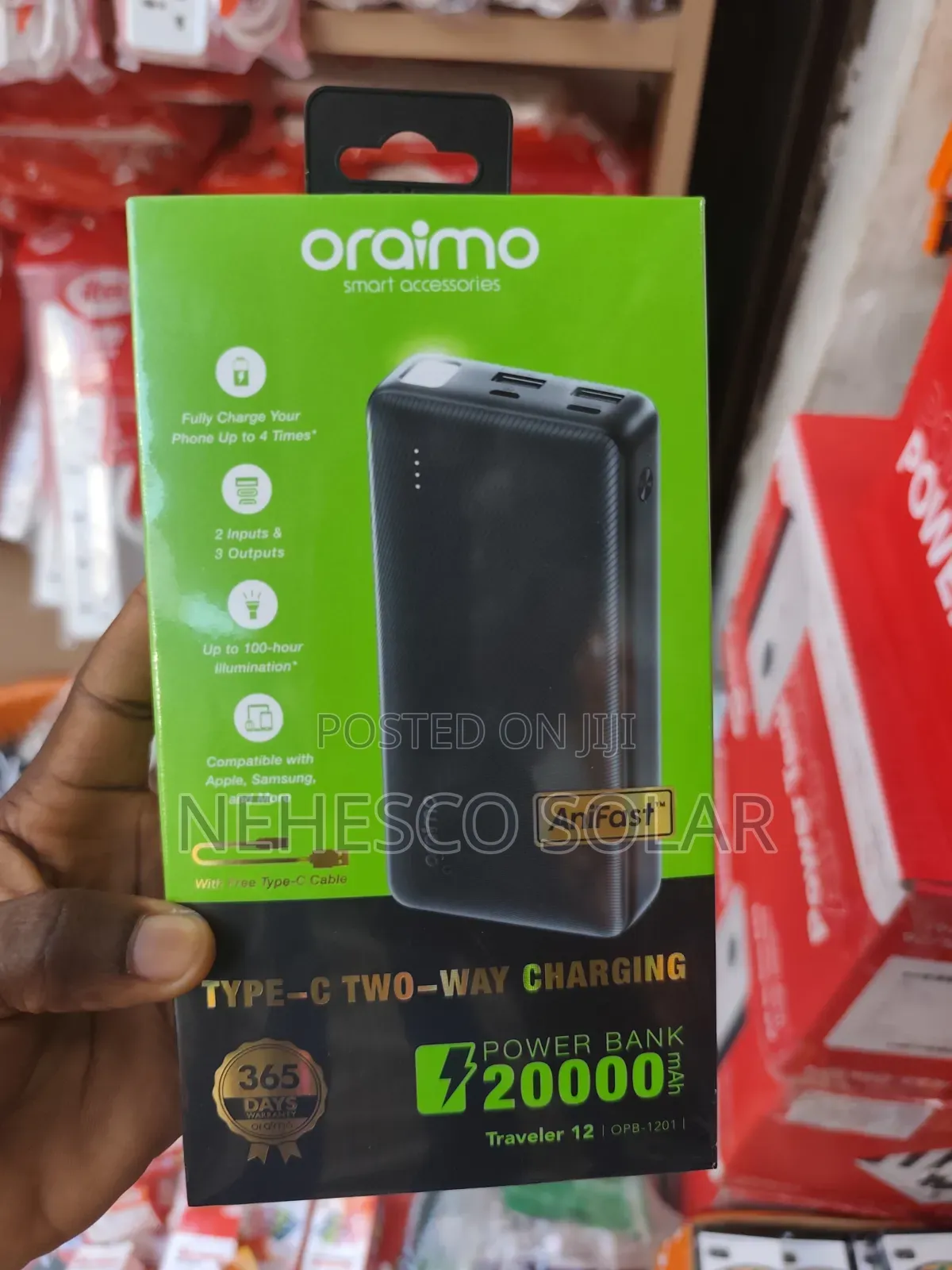 20,000mah Oraimo Power Bank for Android iPhones