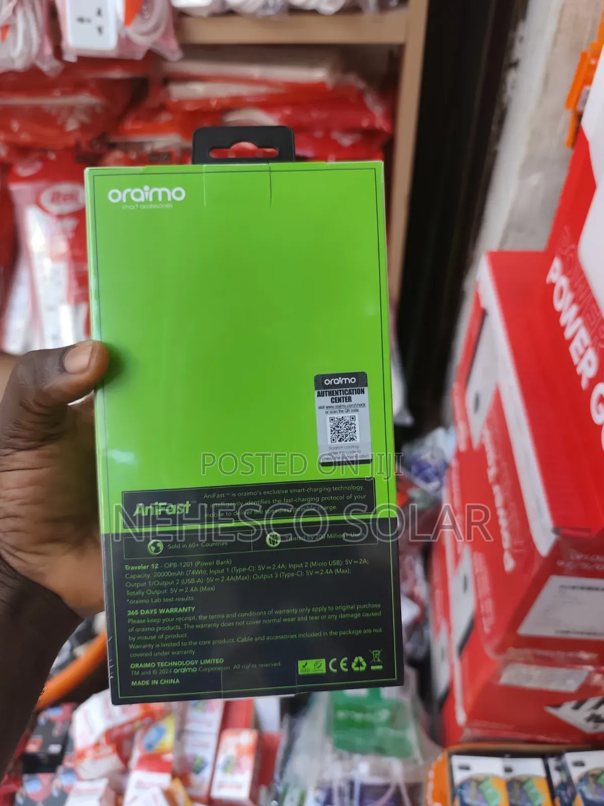 Fast Selling Oraimo 20,000mah Power Bank