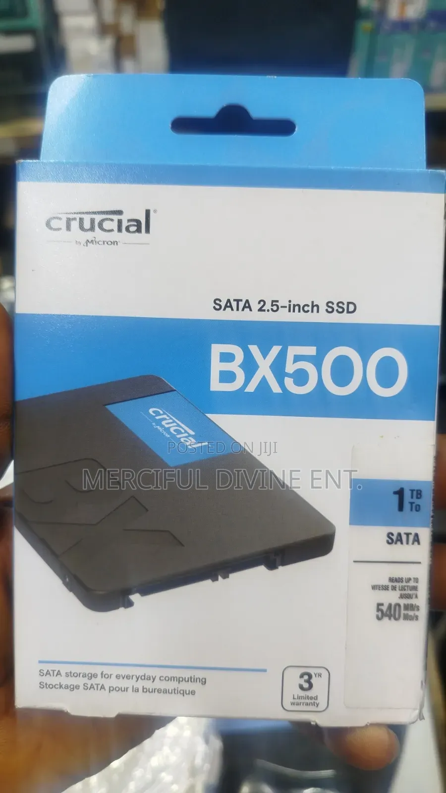 Crucial 1tb Bx500 Sata 2.5 SSD