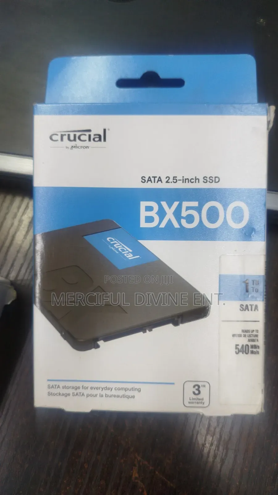 Crucial 1tb Bx500 Sata 2.5 SSD