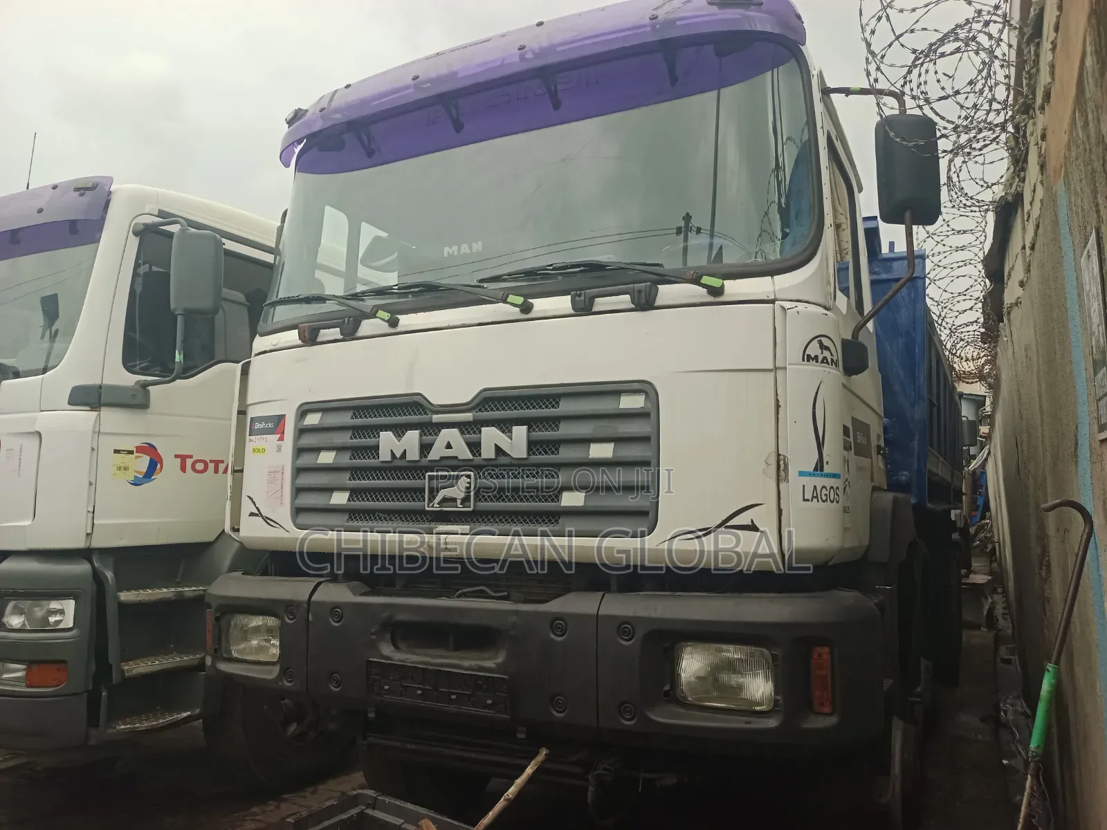 Man Diesel Tipper 12 Tyres With Auxiliary (4x4) (Foreign Used)