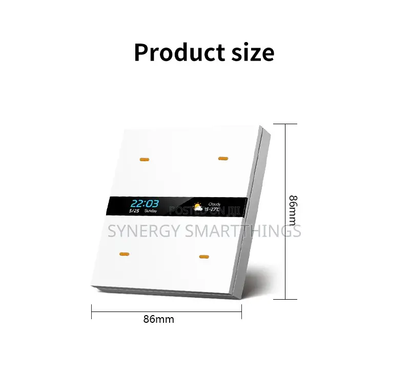 M8 Pro Zigbee Smart Switch 4 Gang Control Panel Scene Switch - White