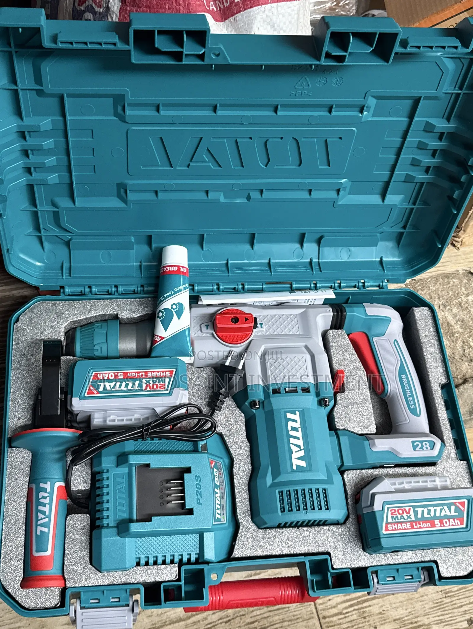 Total Cordless Hammer Drill 28mm