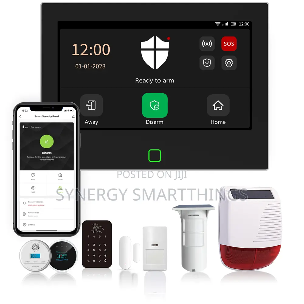 GSM Smart Home Burglar Security Wireless Alarm System 7inch Touch Key