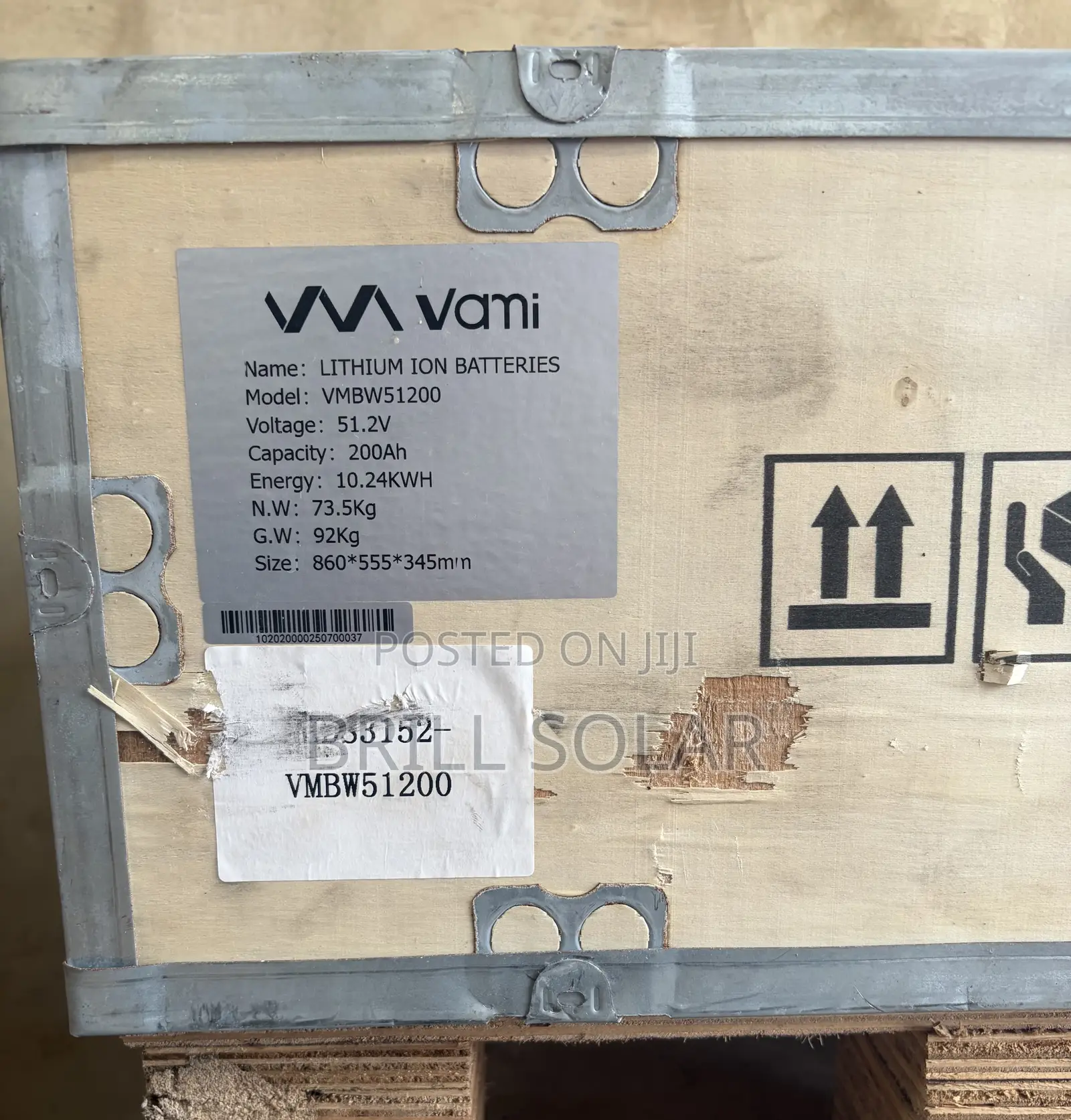 10kwh-51.2v Vami Solar Lithium Battery