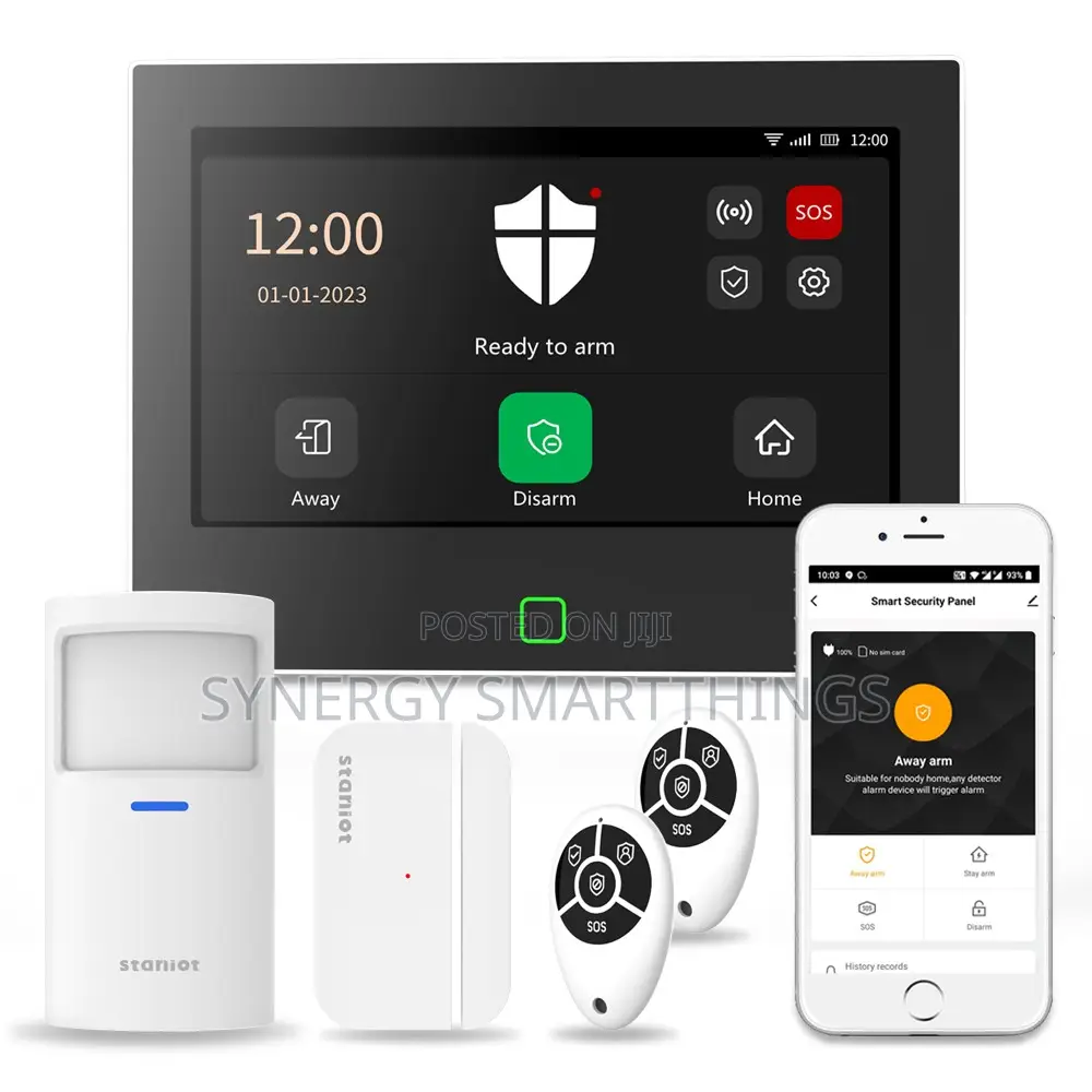 GSM Smart Home Burglar Security Wireless Alarm System 4inch Touch Key