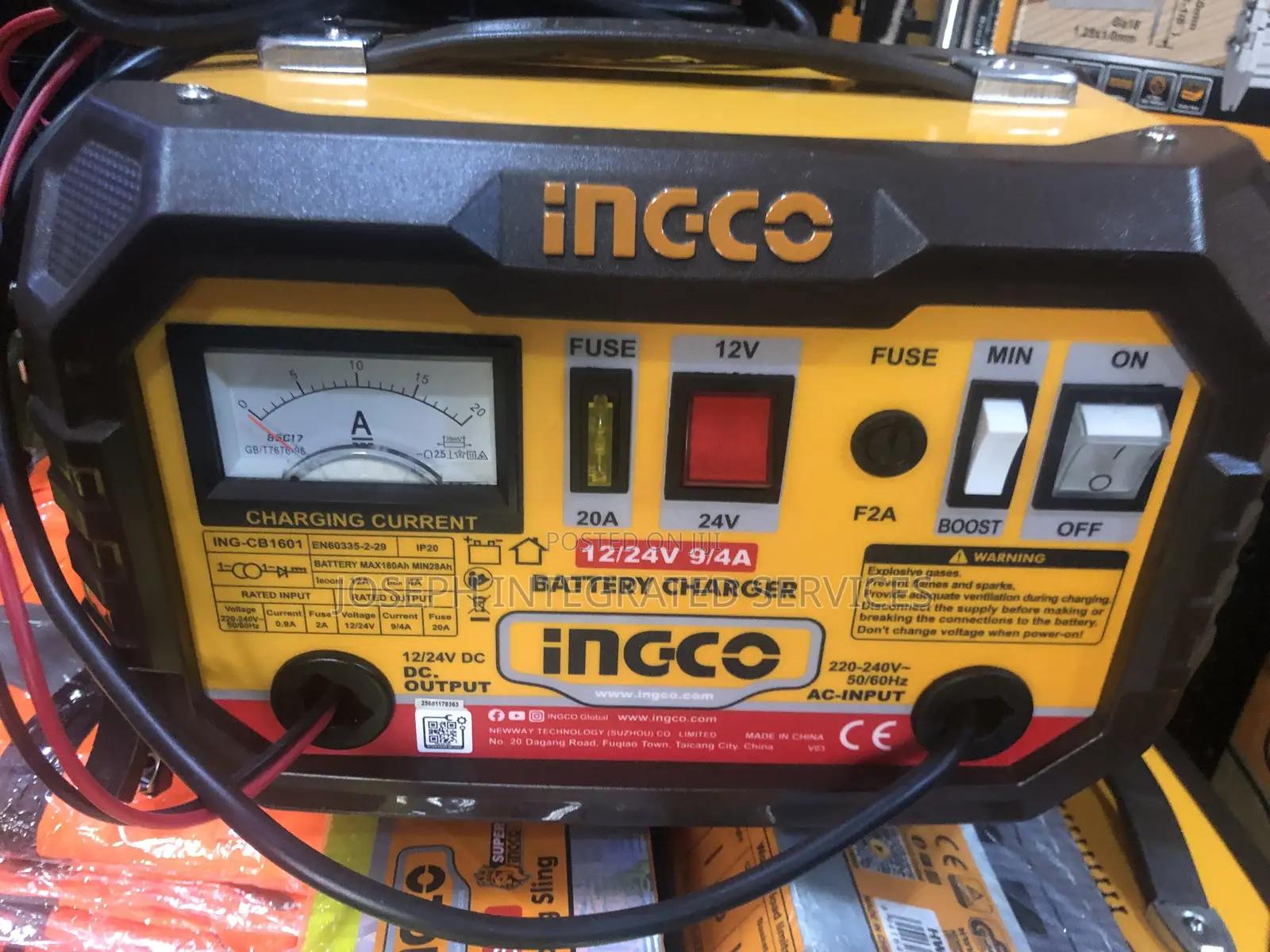 Ingco Ing-Cb1601 12v/24v Battery Charger
