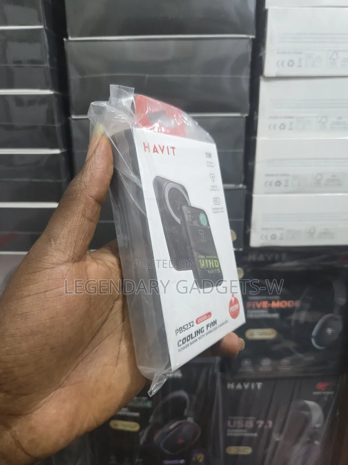 Havit 10,000mah Powerbank With Coolingfan