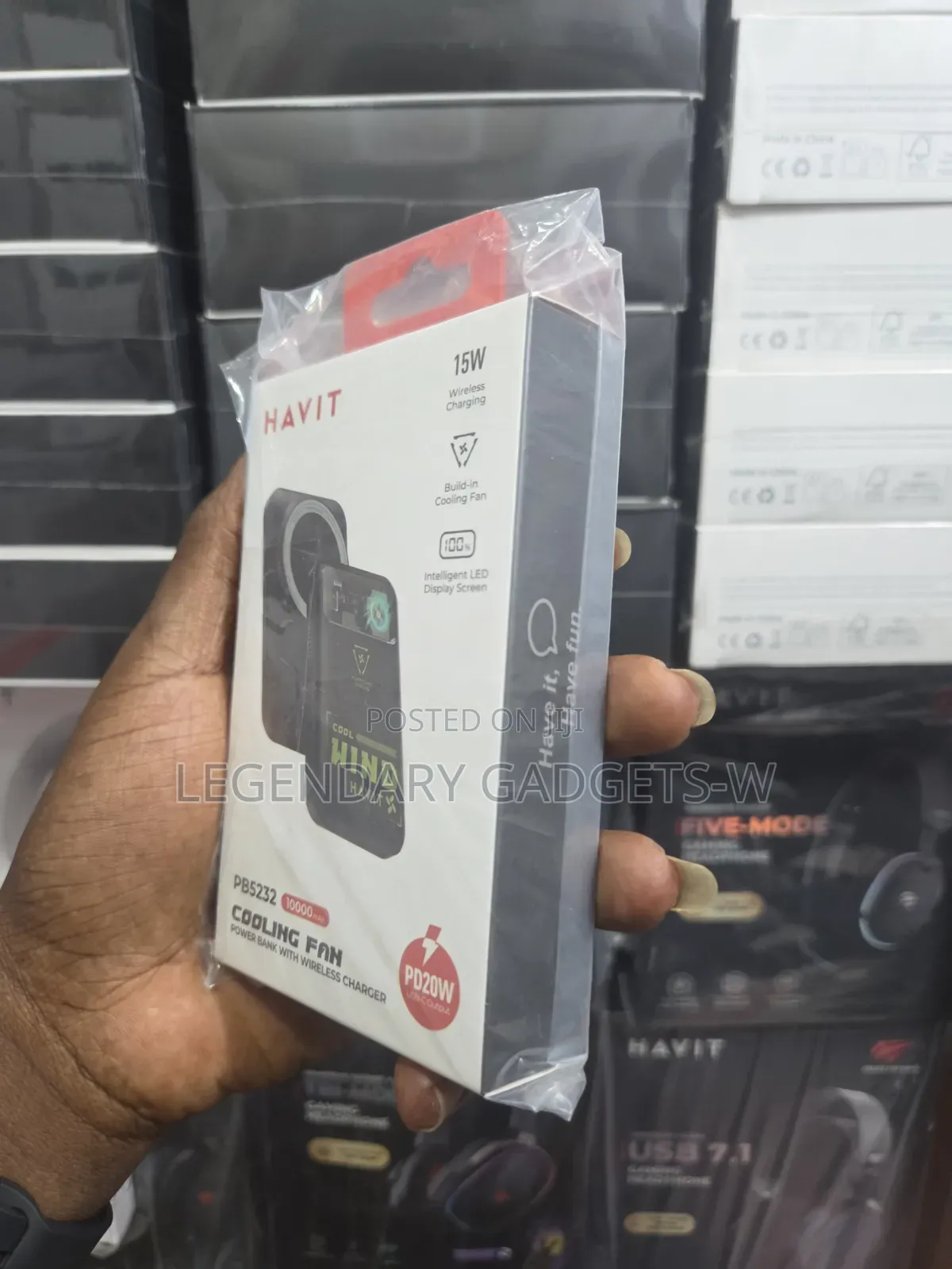 Havit 10,000mah Powerbank With Coolingfan