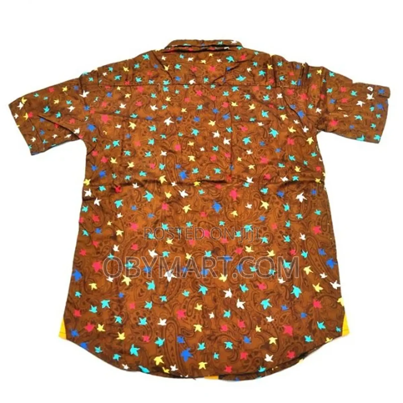 Boys Vintage Brown With Multi-Coloured Design T-Shirt