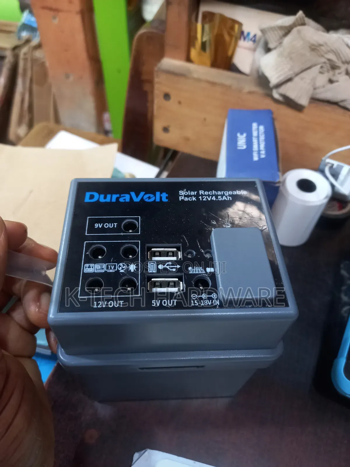 Duravolt SPR-1245 Solar Rechargeable Pack Ups for Wi-Fi Routers