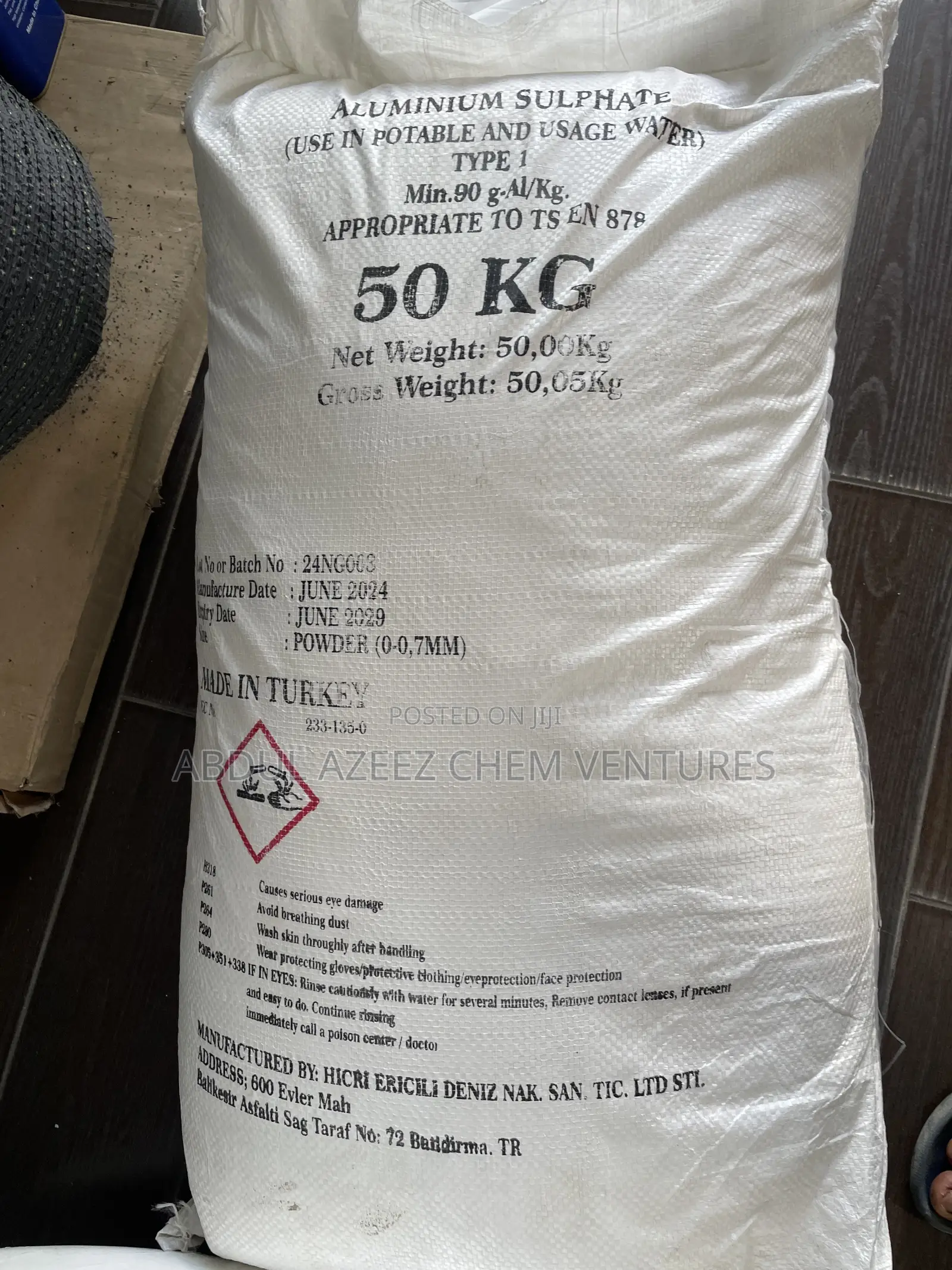 Aluminum Sulphate 50kg Alum