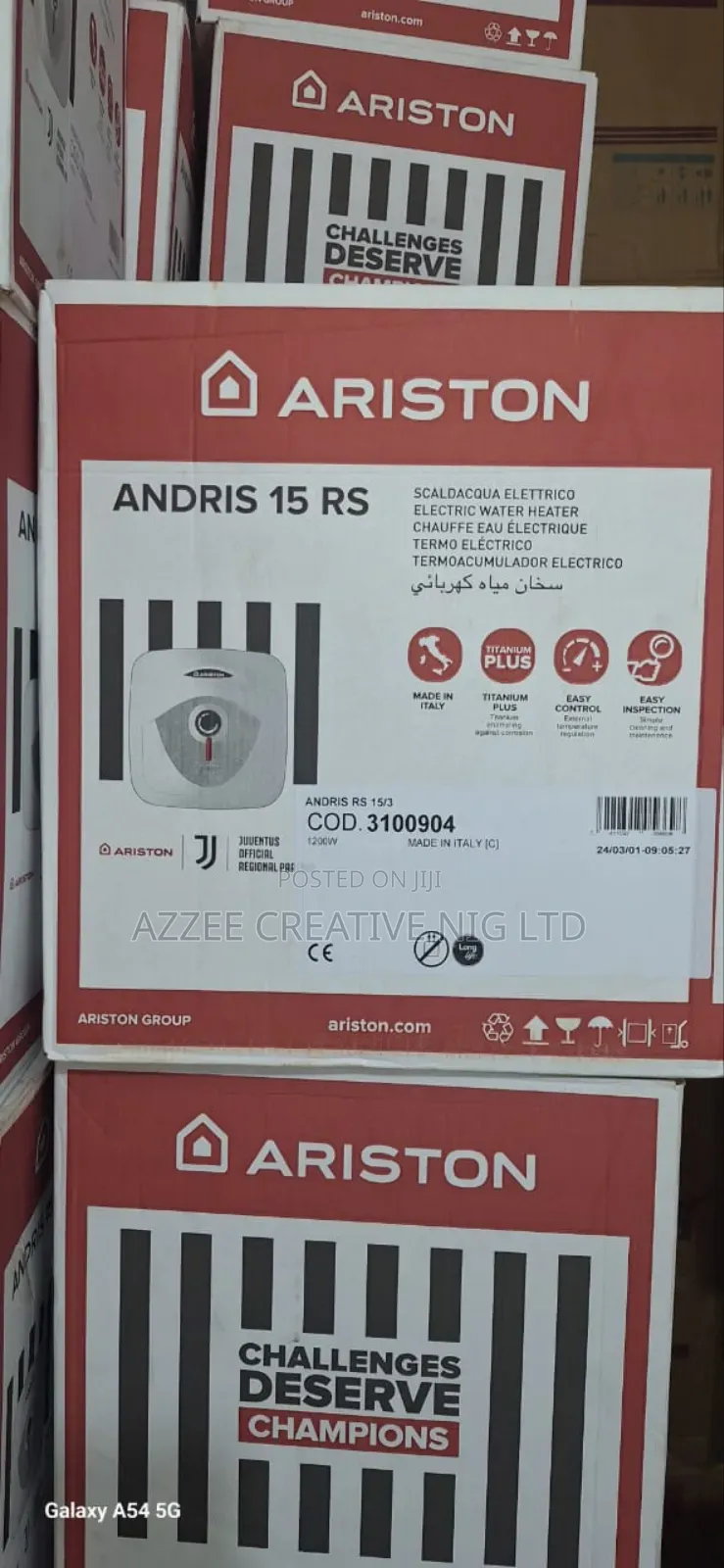 Ariston Water Heater Andris 15 Litre Rs