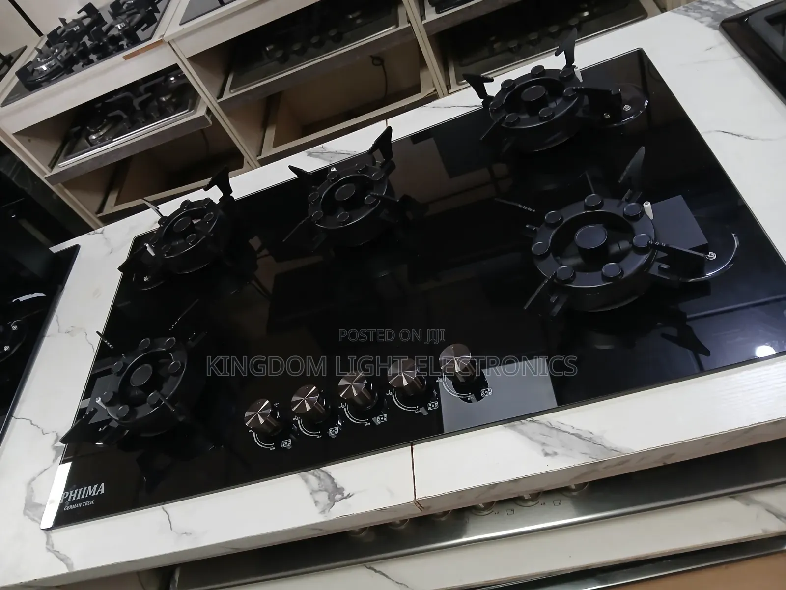 Phima 5 Burners Flip-Up Luxury Inbuilt Gas Cooker 60x90cm  Copper.