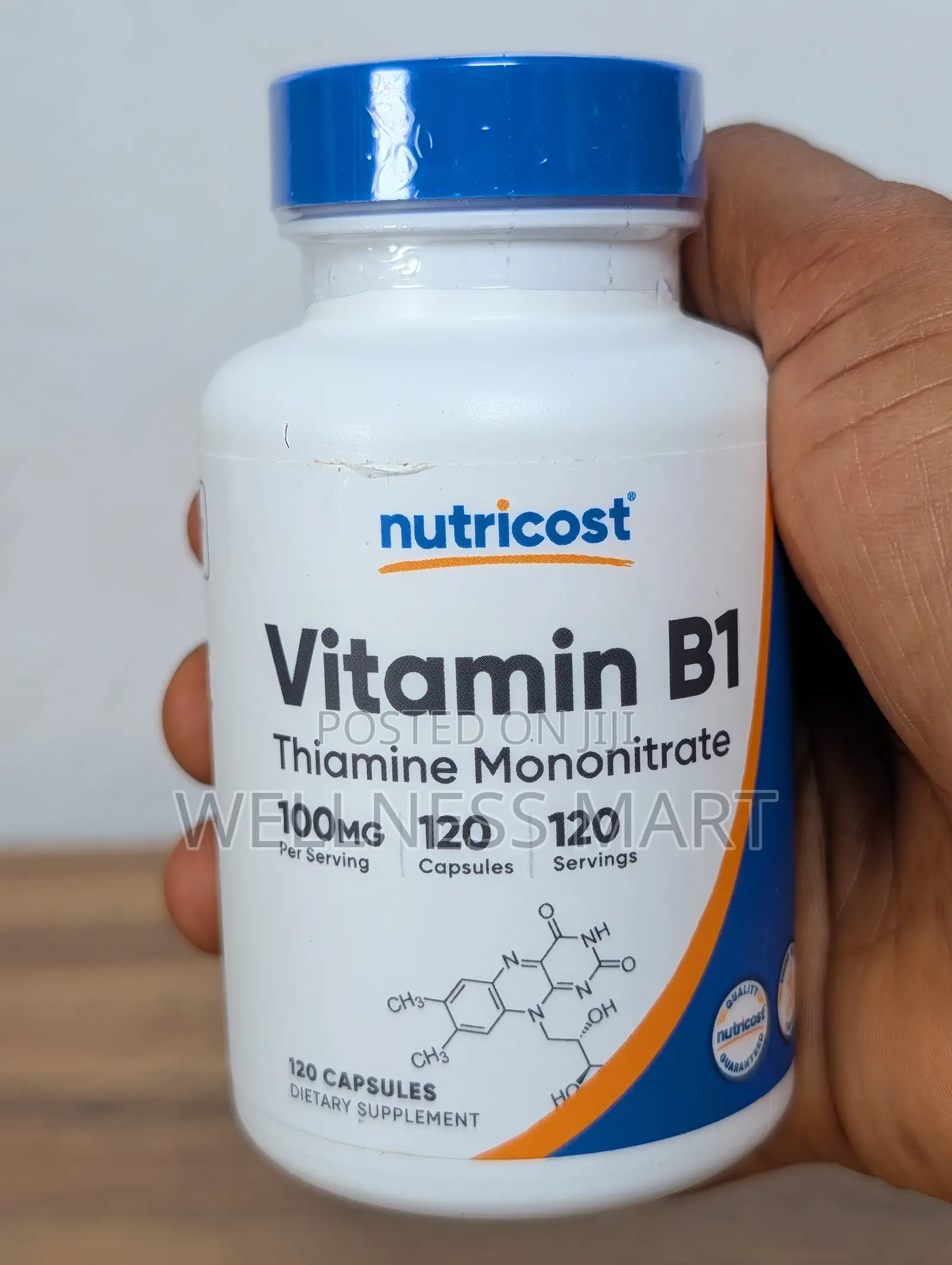 Nutricost Vitamin B1 Thiamine 100mg | 120 Capsules | U.S.A Original